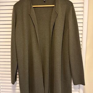Eileen Fisher Olive Green Cardigan